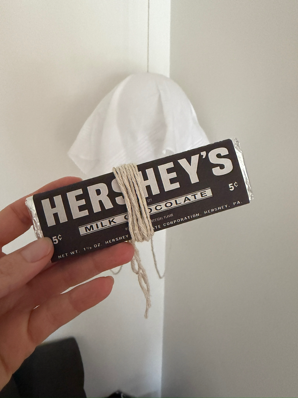My replica of a 1940’s Hershey’s Bar! I recreated the vintage wrapper design and built the bar to match the wartime look.